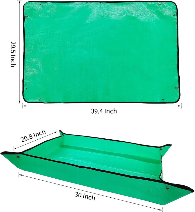 FANTIAN Repotting Mat for Indoor Plants, 29.5" X 39.4" Waterproof Succulent Potting Mat, Foldable Reusable Soil Change Mat Gardening Planting Mat - Gifts for Plant Lovers - Image 2